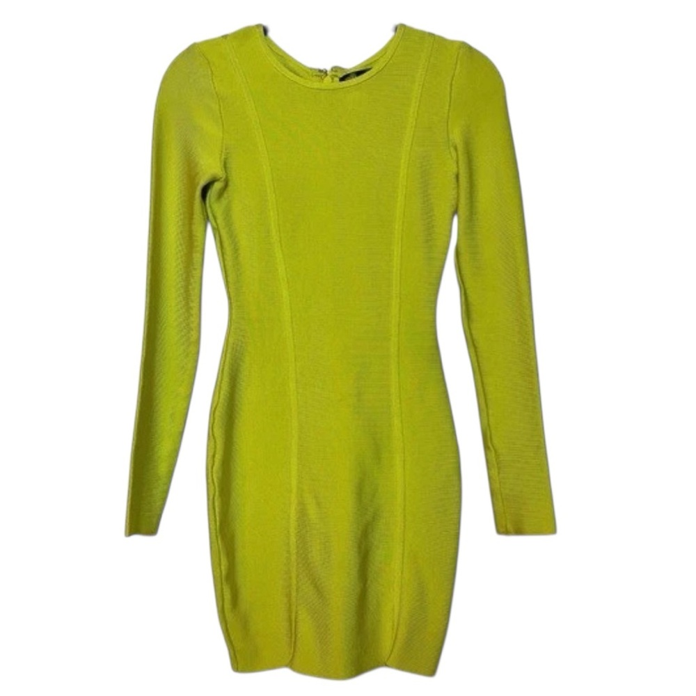 Lime Bandage Bodycon Mini Dress by Deive Teger Size Large NWT